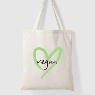 Vegan Green Heart Tote