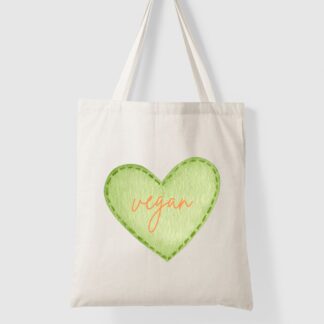 Vegan Heart Tote