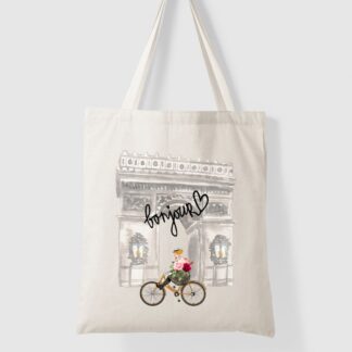 Parisian Bicycle Tote Bag